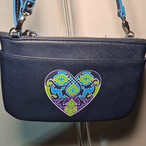 Brighton Blue Summer Heart Crossbody